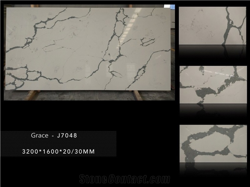 White Quartz Stone Slab in China, 2cm White Engineered Quartz Slabs ,3cm Solid Surface White Quartz for Kitchen, White Quartz