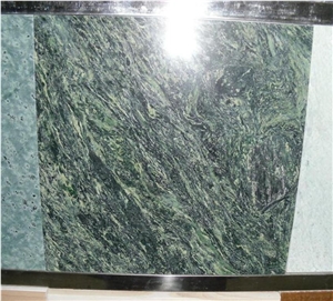 Natural Stone Peacock Green Marble Tiles Green Marble Slabs for Countertops/Wall Tiles