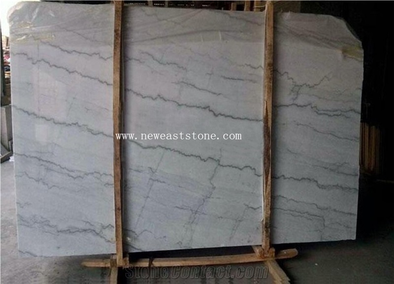 China Bianco Carrara White Guangxi Bai White Marble Tiles and Slabs Wholesale