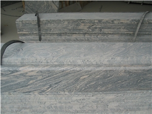 China Juparana Granite Polished Steps, Stair Riser, Stair Treads, Staircase