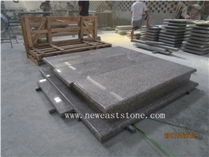Factory Directly Offer G664 Bainbrook Brown Black Spots Brown Coffee Red Copper Brown Double Poland Granite Monument