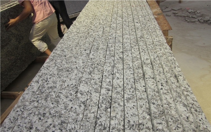 G439 Granite Slab & Tiles, Big White Flower, China Bianco Sardo