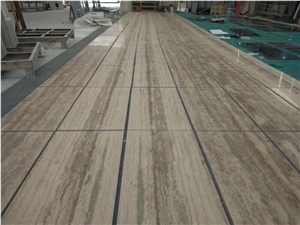 Italy Silver Grey Travertine Slabs and Tiles, Roman Travertine Tiles,Unfilled Travertine Tiles
