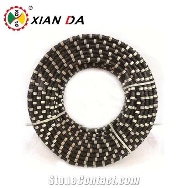 Diamond Wire Saw for Sandstone Granite Marble Concrete Wire Saw Cutting with Sintered Wire Saw Bead Use Diamond Wire