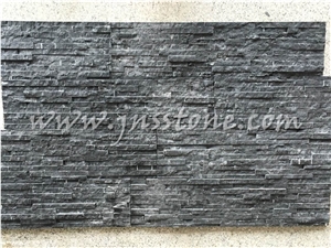 Nero Marquina Stacked Stone / China Black Marble Culture Stone / Wall Panel / Split Stacked Stone