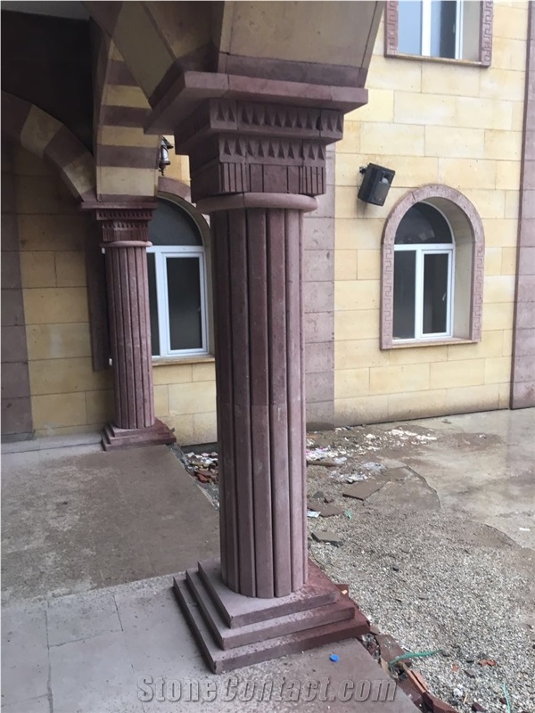 Aksalur Gulkurusu - Aksalur Dry Rose Tuff Stone Column