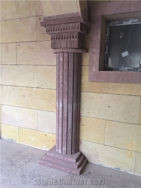 Aksalur Gulkurusu - Aksalur Dry Rose Tuff Stone Column