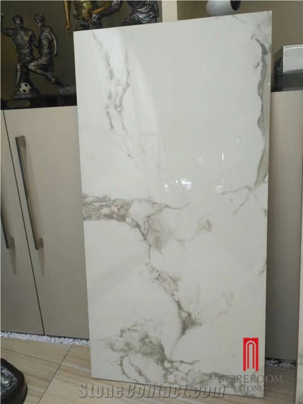 Big Size Calacatta Glazed Ceramic Polished Marble Porcelain Flooring and Wall Tiles 800*1800