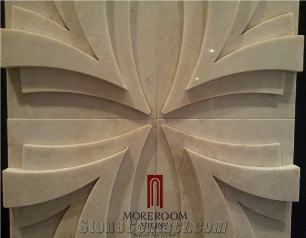 Cnc 3d Composited Laminated Marble Wall Panels