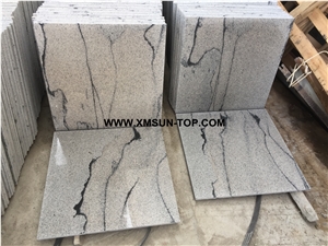 Polished Viscont White Granite Tile& Cut to Size/China Romano White Granite Floor Tile/White Landscape Granite Wall Tile/Shanshui White Granite Paver