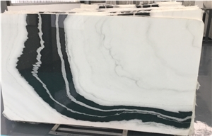 China Panda White Marble,Landscape Paintings Marble,Sonal White Marble,China Panda White Marble with Black Veins Tiles & Slabs