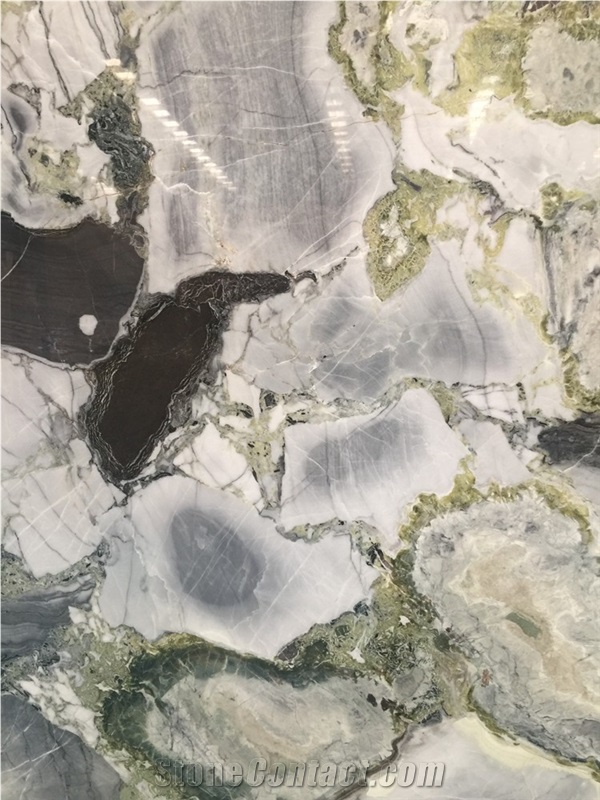 White Beauty Lux Marble,White Beauty Lux Marble,Cold Jade,Ice Green Marble,Colorful Jade,Primavera Marble, Ice Jade Green Black Grey Marble Slab