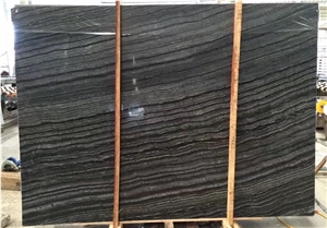 Polished Black Marble Tile&Slab,Chinese Grey Veins Natural Stone,Bookmatch Slabs for Hotel Project Decoration