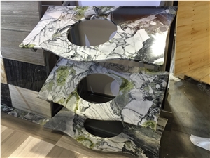Artificial Quartz Slab for Countertop Price, Chinese Marble Cut to Kitchen Tops, Granite for Bathroom Vanity Tops, Customized Size and Direct Factory