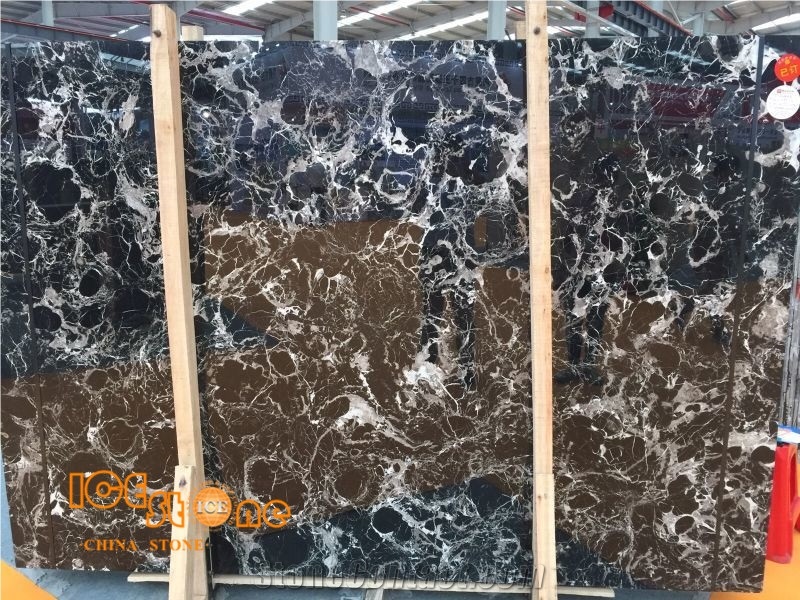 China Black Ice Flower Marble,Chinese Nature Slabs&Tiles,Own Factory,Interior Wall and Floor Applications,Countertops,Wall Capping,Stairs,Window Sills