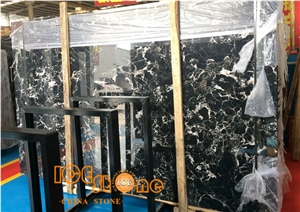 China Black Ice Flower Marble,Chinese Nature Slabs&Tiles,Own Factory,Interior Wall and Floor Applications,Countertops,Wall Capping,Stairs,Window Sills