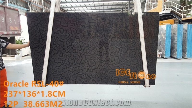 China Black Oracle Marble,Chinese ,Turtle Vento Slabs&Tiles,Three Gorges