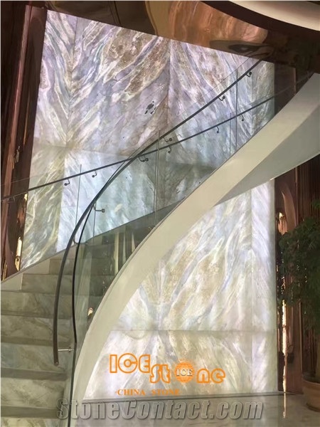 China Blue River Marble,Moon River,Lemon Ice,Changbai White Jade,Exterior - Interior Wall and Floor Applications,Stairs, Window Sills,Spring Rive Slab