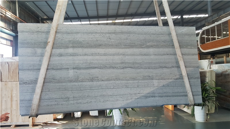 China Blue Wood Vein Marble,Chinese Nature Slabs&Tiles,Own Factory ,Interior Wall and Floor Applications,Countertops,Wall Capping,Stairs,Window Sills