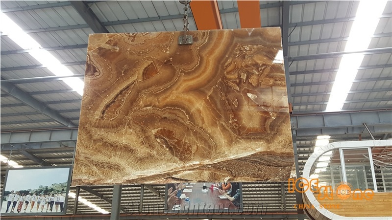 China Classic Onyx Marble,Chinese Brown Slabs & Tiles,Interior Wall and Floor Applications