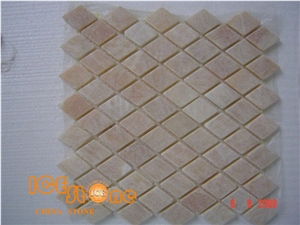 China Honey Onyx Basketweave,Herringbone,Penny Round,Subway,Mini Brick,Good for Interior Wall and Floor Applications