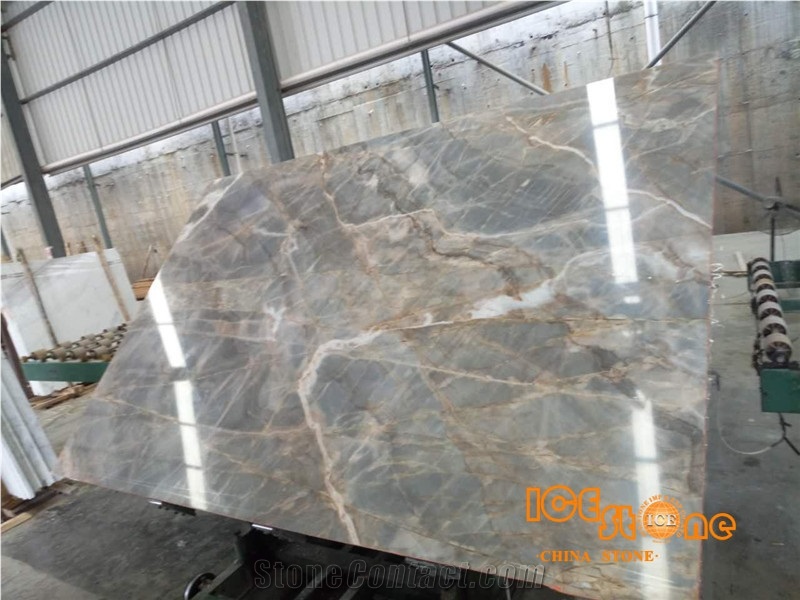 China Ice Age Marble,Chinese Grey Slabs&Tiles,Interior Wall and Floor Applications,Countertops,Wall Capping,Own Factory & Warehouse