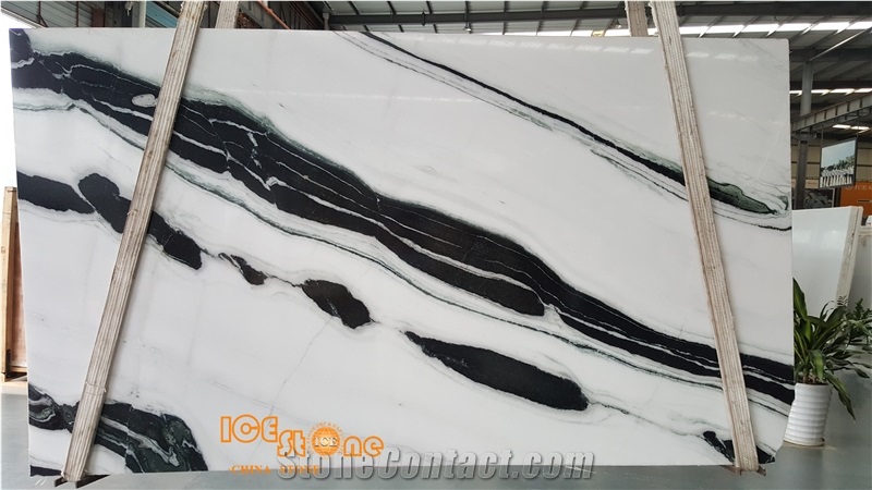 China Nature Panda White Marble/Chinese Black and White Mixed Slabs for Project Bathroom Wall Floor Tiles/Wall Coverings/Interior Wall/Own Warehouse