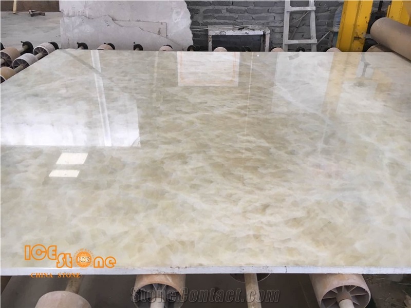 China Polished Hetian Onyx,Chinese Yellow Onyx Slabs&Tiles,Own Factory ,Interior Wall and Floor Applications,Countertops,Wall Capping