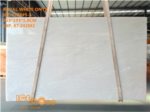 China Pure White Onyx,Chinese Onyx Slabs&Tiles,Big Gang Saw Slab in Large Stock and Cheap Price,Interior Wall ,Wall Capping