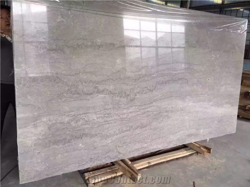 Crimea Grey Marble Polished Flamed Slab Tile Big Quantity For