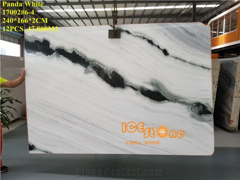 Good Price China Polished Panda White Natural Marble Tiles & Slabs/Chinese Hotel Floor Covering/Tv Set Bookmatch Wall/Stone/Popular in Europe and Usa
