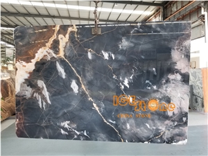 New Polished 3cm Chinese Slabs/Good Price China Venice Gold Marble Slabs and Tiles/Bookmatch/Cover,Hotel Floor/Wall Cladding