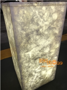 Tianshan Snow /Snowy White Onyx/Slabs/Tiles/Cut to Size/Polished/Natural Stone Products/Backlit/Wall Cladding/Floor/Own Quarry/Transparency/China