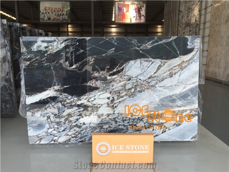 Titanic Storm Marble/Blue Galaxy/China Polished Slabs/Tiles/Cut to Size/Natural Stone Products/Floor/Wall Covering/Bookmatch/Own Quarry/Skirting