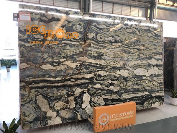 Twilight Marble Slabs and Tiles Lotus Green Marble in China Stone Market Wall and Floor Applications