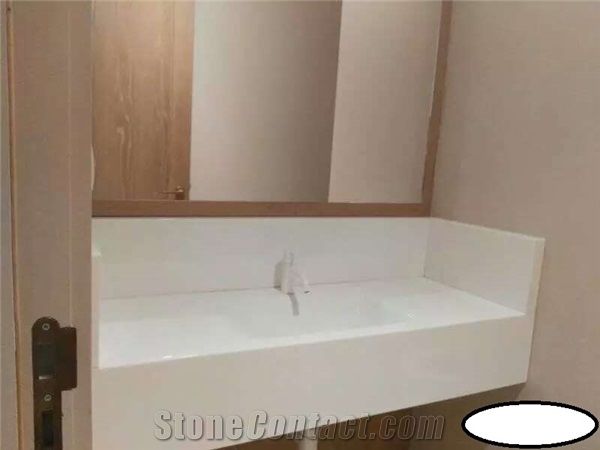 Man Made Marble Nano Glass Stone Panel For Bathroom Counter Tops