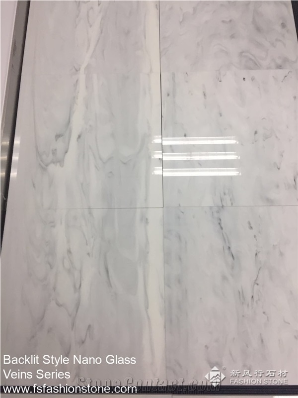 New Nano Glass Spray Wave Veins Slabs and Tiles, Backlit Man-Made Nano Glass Solid Surface Engineered Stone