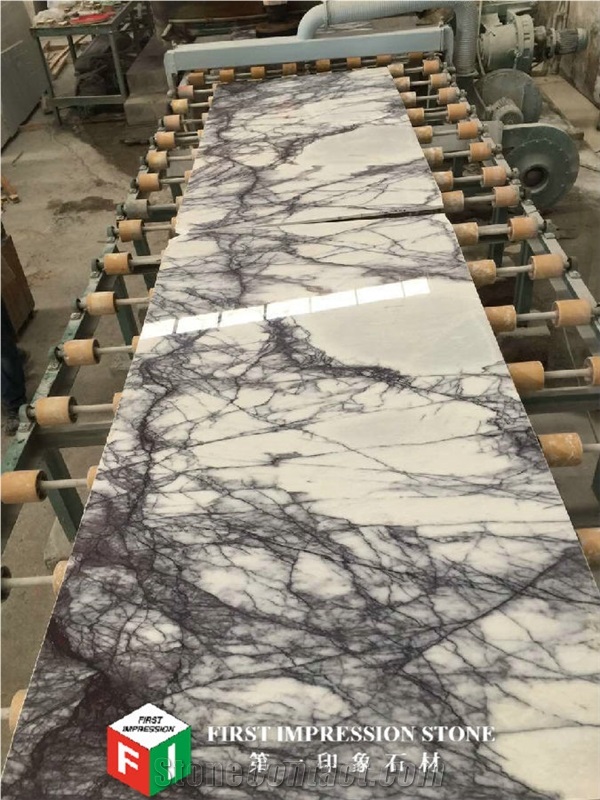 Best Price Lilac White Marble Slabs & Tiles/ New Polished Floor Covering Tiles/ Walling Tiles/ Turkey Marble Big Slabs