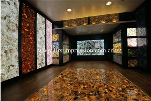 Best Price Semi Precious Stone Slabs/ Colorful Agate Semiprecious Tiles/ Colorful Agate Gemstone Slabs