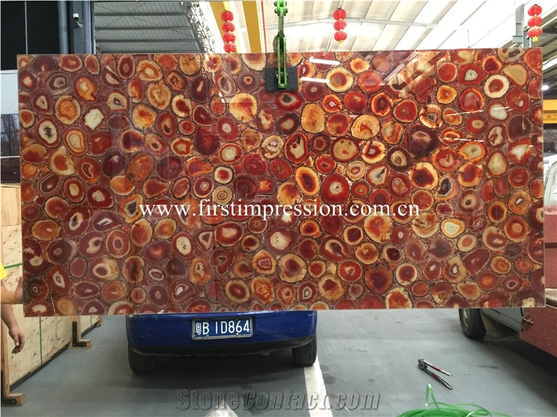 Cheapest Red Agate Slabs/ Semiprecious Stone Slabs & Tiles/ Semi Precious Slabs/ Gemstone Slabs/ Colorful Agate Big Slabs and Tiles