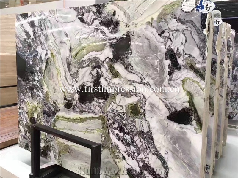 China Beauty White Marble Slabs & Tiles/ White Beauty Luxury Marble/ Cold Jade/ Colorful Jade Marble Slab/ Ice Connect Marble Big Slabs