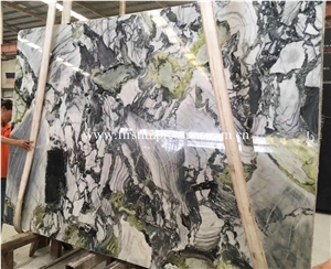 Chinese Beauty White Marble Slabs & Tiles/ White Beauty Luxury Marble/ Cold Jade/ Colorful Jade Marble Slab/ Ice Connect Marble Big Slabs
