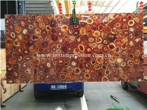 Chinese Red Agate Slabs/ Semiprecious Stone Slabs & Tiles/ Semi Precious Slabs/ Gemstone Slabs/ Colorful Agate Big Slabs and Tiles