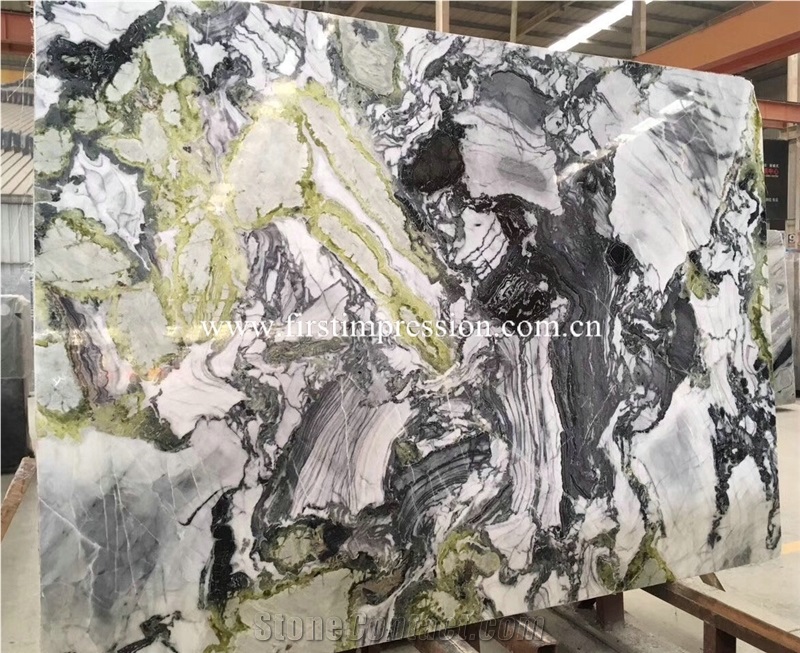 Famous Beauty White Marble Slabs & Tiles/ White Beauty Luxury Marble/ Cold Jade/ Colorful Jade Marble Slab/ Ice Connect Marble Big Slabs