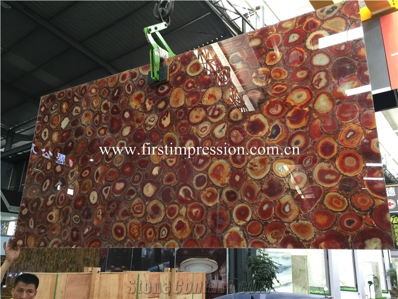 Famous Red Agate Slabs/ Semiprecious Stone Slabs & Tiles/ Semi Precious Slabs/ Gemstone Slabs/ Colorful Agate Big Slabs and Tiles