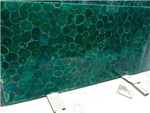 Green Agate Gemstone Tiles /Green Agate Slab &Tiles /Green Semi Precious Stone Panels /Semiprecious Stone Slabs /Green Agate Wall Tiles