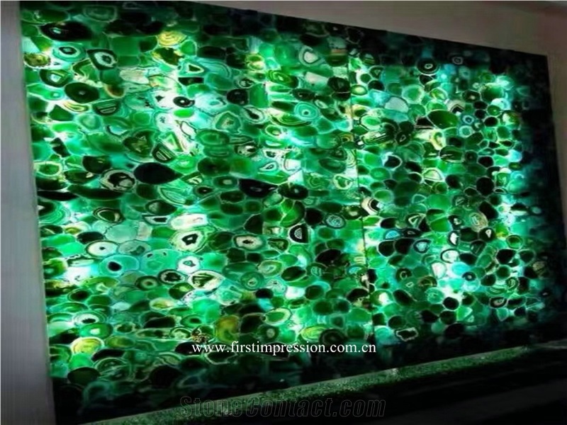 Green Agate /Semi Precious Tiles/Green Agate Slab &Tiles /Green Semi Precious Stone Panels /Semiprecious Stone Slabs /Green Agate Wall Tiles