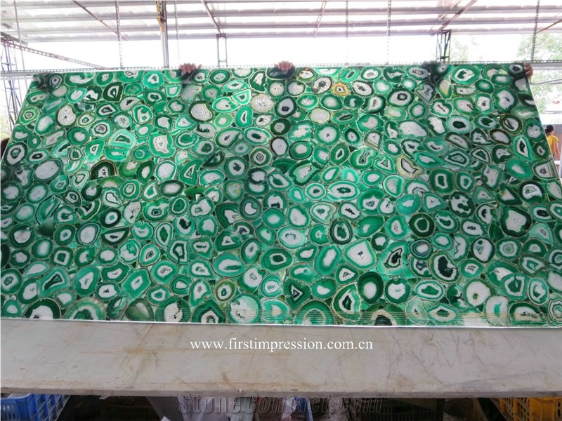 Green Agate Semi Precious Tiles /Green Agate Slab &Tiles /Green Semi Precious Stone Panels /Semiprecious Stone Slabs /Green Agate Wall Tiles