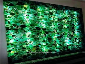 Green Agate Slab/Semi Precious Tiles/Green Agate Slab &Tiles /Green Semi Precious Stone Panels /Semiprecious Stone Slabs /Green Agate Wall Tiles