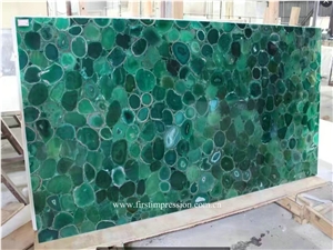 Green Agate Slab &Tiles /Green Semi Precious Stone Panels /Semiprecious Stone Slabs /Green Agate Wall Tiles